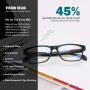 Blue Light Blocking Glasses for men women Classic Rectangle Blue Light Glasses Lightweight Eyeglasses Frame - Image 2