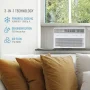 Keystone - 1,000 Sq. Ft. 18,000 BTU 230V Window Mounted Inverter Air Conditioner with Remote Control - White - Image 2