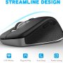 Wireless Mouse 2.4G Noise-Free Cordless Mouse 5 Adjustable DPI (up to 2400) 6 Buttons Portable Computer Silent Mouse with USB Nano Receiver, Suitable for Laptops Computers Macs Laptops (Black) - Image 6