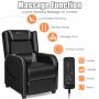 Adjustable Modern Gaming Recliner Chair with Massage Function and Footrest - Image 4