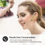 New Bee 2PC Bluetooth Headphones V5.0 Wireless (24H Talk Time/180D Standby) w/Mic, Dual Device Connectivity for iPhone/Android/Samsung/Laptop, Business Trucker Headsets,Gold - Image 2