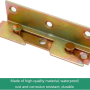 4 Set Bed Frame Rail Fitting Brackets Woodworking Connector Accessories Hardware - Image 5