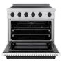ZLINE - 36 in. Wide 5 Elements Autograph 5.2 cu. ft. Paramount Freestanding Induction Range with Black Accents with White Door - Matte White - Image 2