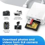 SD Card Reader for iPhone iPad,Trail Game Camera Micro SD Card Reader Viewer,SLR Cameras SD Reader with Dual Slot,Photography Memory Card Adapter,Plug and Play - Image 2