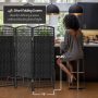 4 ft. Short Fiber Weave Folding Screen - Dark Beige - 4 Panels - Image 3