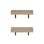 Tanna 1.65 in. Tall Natural Wood Floating Bookcase (Set of 2) - Image 4