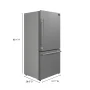 Forno Appliances - 32 in. Wide Milano Espresso 17.2 Cu. Ft. Freestanding Bottom Freezer Refrigerator with Right Swing Door - Stainless Steel - Image 4