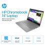 HP - 14" Chromebook - Intel Celeron N4500 2021 - 4GB Memory - 64GB eMMC - Modern Grey - Image 4