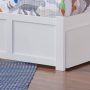 Nantucket White Solid Wood Frame Twin XL Panel Bed with Footboard and Storage Drawers - Image 6