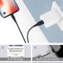 3 Pack 6FT Long USB A to Lightning Fast Charging Cord Apple MFi Certified Compatible for iPhone 14 13 12 11 Pro/Pro Max/Plus XR XS X 8 iPad,Car iPhone Carplay Cable,iPhone Car Charger Cord-Black - Image 5