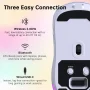 FFN Wireless Gaming Mouse,24000DPI Adjustable,6 Programmable Buttons,75H Battery,3 Mode 2.4GHz/Bluetooth 5.3/USB-C Wired, Rechargeable Gaming Mice for PC,Mac,Computer,Laptop,Tablet-White - Image 4