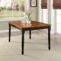 Better Homes and Gardens Autumn Lane 5-piece Dining Set, Black and Oak - Image 2
