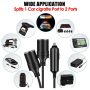 Dual Car Cigarette Lighter Splitter Charger Power Socket Adapter 12v Auto Outlet - Image 2