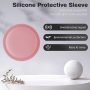 LiZHi Case for Apple Airtag Holder Airtag Case Cover Airtag Sticker Stick on Adhesive Mount Silicone for Tv Remote Car AirTag Phone Case 2 Pack (Pink) - Image 5