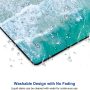Beach Mouse Pad Custom Design, Square Waterproof Non-Slip Rubber Base Mouse Pad for Office Laptop, 9.5"x7.9"x0.12" Inch (Sea Waves) - Image 5