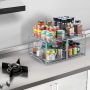 Simple Trending Stackable 2-Tier Vertical Bathroom Storage Under Sink Cabinet Organizer, Toilet Vanity Organizer Drawers, Silver - Image 3