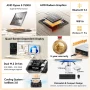 GEEKOM - A5 Pro Mini PC AMD Ryzen 5 7530U, 16GB DDR4 RAM, 512GB NVMe SSD Storage - Silver - Image 2