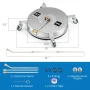 Costway 16.5" Pressure Washer Surface Cleaner Stainless Steel Surface Cleaner Attachment - Image 3