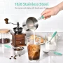 U-Taste 18/8 Stainless Steel Measuring Cups and Spoons Set: 12-Piece Metal Stacking Measure Set for Baking Cooking with Strengthened Welds (Aqua Sky) - Image 3