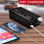 LVYUAN 1500 Watts Peak Power Inverter Modified Sine Wave DC 12V to AC 110V 120V Car Converter 2 AC Outlets + USB Adapter USB Charger for Car, RV, Camping & Home Backup Black - Image 2