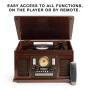 Victrola 8-in-1 Navigator Bluetooth Record Player & Multimedia Center, Built-in Stereo Speakers - Turntable, Wireless Music Streaming - Image 3
