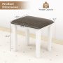Faux Leather Vanity Stool Chair Set of 2 for Makeup Room and Living Room - Image 4