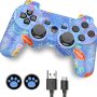 PS-3 Controller Wireless, PS-3 Remote, CFORWARD PS-3 Joy Stick with Double Shock and 6Axis Gamepad Compatible for Play-Station 3 Controller with Charger and Thumb Grips - Image 2