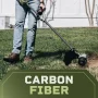 62V 16" Cordless Carbon Fiber Shaft String Trimmer Brushless motor and quick reload spool with 2.5AH Battery and Charger - Image 6