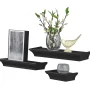 Mainstays 3PC Plastic Floating Shelves, Black (1-Pack) - Image 3
