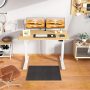 MAIDESITE Standing Desk, Height Adjustable Desk Electric Sit Stand Desk 55 x 28 inch Walnut Desktop + Black Frame - Image 6