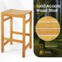 30-Inch Height Bar Chair with Saddle Shaped Seat and Sturdy Footrest - Set of 2 - Image 6