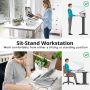 AboveTEK Laptop Stand, 20 Angles Two-Layer Height Adjustable Laptop Stands, Portable Laptop Riser with 360 Rotating Base Storage Space & Extra Phone Holders Compatible with 10''-17'' Laptops White - Image 5