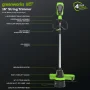 Greenworks 60V 16” Front Mount String Trimmer + 2.5Ah Battery & 3A Charger 2134302 - Image 3