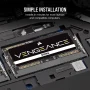 CORSAIR - VENGEANCE 16GB (1x16GB) DDR5 5600MHz C48 SODIMM Laptop Memory - Black - Image 3