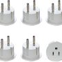 OREI American USA to European Schuko Germany Plug Adapters CE Certified Heavy Duty - 6 Pack - Perfect for Travelling with Cell Phones, Laptops, Cameras & More - Image 2