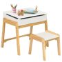 Kids Activity Table and Chair Set with Storage Space for Homeschooling - Image 1