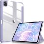 Fintie Hybrid Slim Case for iPad Pro 11-inch (4th / 3rd Generation) 2022/2021 - [Built-in Pencil Holder] Shockproof Cover w/Clear Transparent Back Shell, Also Fit iPad Pro 11" 2nd Gen, Lilac Purple - Image 1