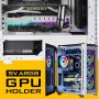 EZDIY-FAB GPU Holder Brace Graphics Card GPU Support Video Card Holder Bracket with 5V 3 Pin ARGB LED, Video Card Sag Holder/Holster Bracket Support RX6700,RTX3090- 309EZ-White - Image 6