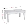 SEI Furniture Mirage Mirrored Coffee Table in Distressed Silver - Image 6