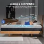 Queen Size Hybrid Mattress, Z-HOM Classic 10 inch Foam Euro Top Mattress, 5-Zone Pocket Spring Support for Back Pain, Medium Firm - Image 5