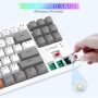 Mechanical Gaming Keyboard, E-YOOSO Wired Mechanical Keyboard with Red Switches, 87 Keys Gaming Keyboard with Solid Color Backlit & RGB LED Sidelight for Windows Mac PC Gaming - Image 2