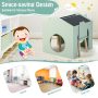 3 Pieces Wooden Kids Table and Chair Set - Image 4