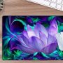 Gaming Mouse Pad,Extended Mouse Pad,Large Computer Keyboard Mouse Mat Desk Pad with Non-Slip Base Rubber Mousepad for Work Game Office Home,23.6x13.8x0.18inch,Purple Lotus Flower - Image 4