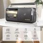Retro Boombox Cassette Player AM/FM Radio Stereo,Wireless Streaming, USB Slot, 3.5mm Headphone Jack, Cassette Recorder with Built-in Microphone, Convert Cassettes to USB (Black) - Image 1