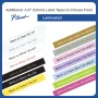 Brother P-touch Tze Standard Adhesive Laminated Labeling Tapes, 1/2"w, Black on White, 2/Pack - Image 3