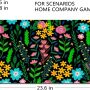 Large Mouse Pad Extended Gaming Mouse Pads Computer Keyboard Mouse Mat Desk Pad for Work,Pretty Blue Pink Garden Flowers - Image 2