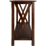 Winsome Xola X-Panel Console Table, Cappuccino Finish - Image 4