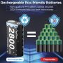 Rapthor 2800mAh Xbox One Rechargeable Battery Pack 2.4V Ni-MH Low Self Discharge for Xbox One/Xbox One S/Xbox One X/Xbox One Elite/Xbox Series S/X,Controller Batteries Pack with Charger - Image 2
