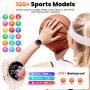 Smart Watch for Women, 1.39" Fitness Tracker with Bluetooth Calls(Answer&Make&Message Reminder), Smart Watch Fits for Android and iPhone, IP67 Waterproof, 100+ Sport Modes Smartwatch, for Gift, Pink - Image 5