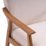 Ktaxon Mid-Century Accent Chair Modern Arm Chair with Solid Wood Frame,Teddy Velvet Fabric Club Chair,Beige - Image 6